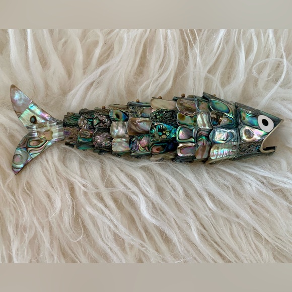 Vintage Abalone Fish Bottle Opener - Picture 4 of 6